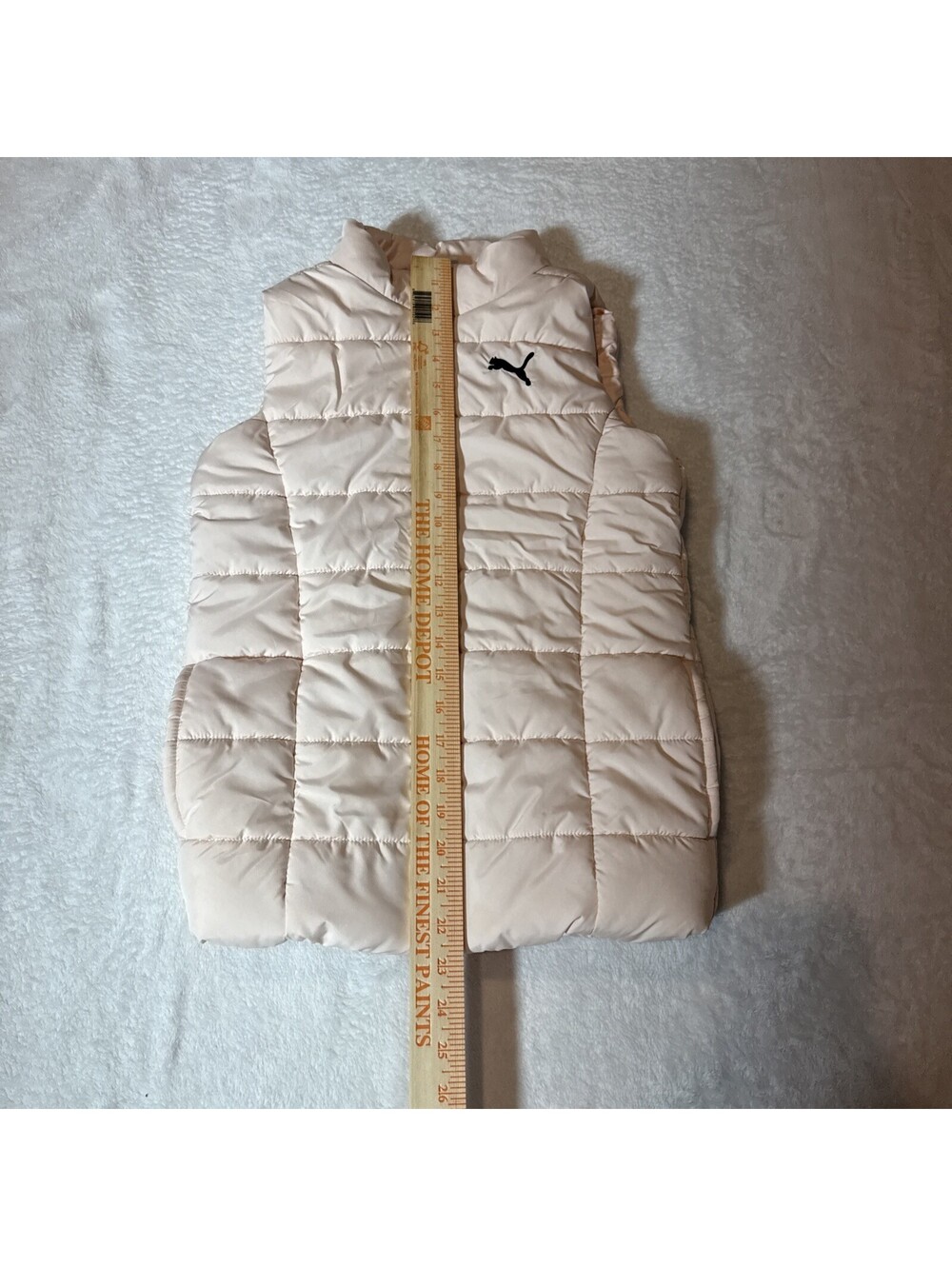 Puma Girl's Puffer Vest Size M 10-12  Pink (2155) - Picture 5 of 7